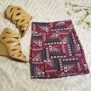 Charlotte Russe Bodycon Aztec Skirt